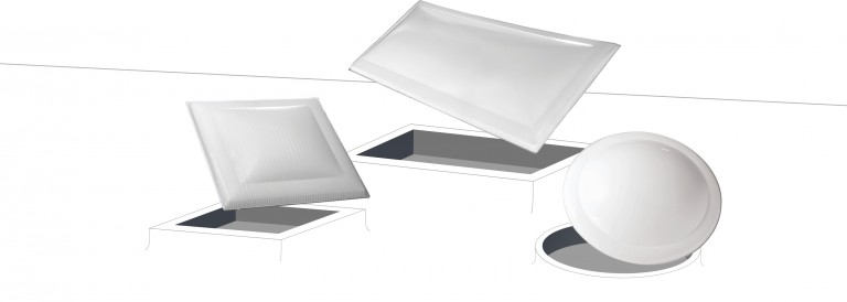 Cupole in policarbonato Poliform Lucernari: resistenti, leggere e trasparenti per illuminazione naturale e protezione duratura.